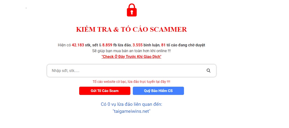  uy tín với kết quả 0 vụ lừa đảo nào đến từ website